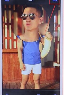 在苹果手机里做出大头照片操作流程