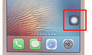 苹果手机设置小圆点操作过程