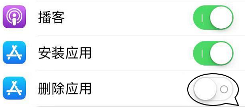 iPhone中长按APP图标不出现删除标志具体解决方法