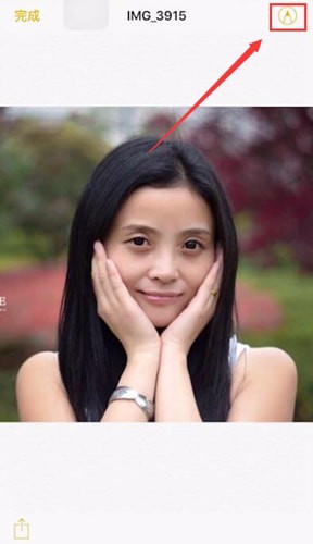 苹果手机中备忘录为图片绘画头纱具体操作步骤