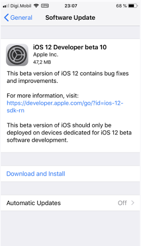 ​iOS12 beta 10好用吗 ​iOS12 beta 10值得升级吗