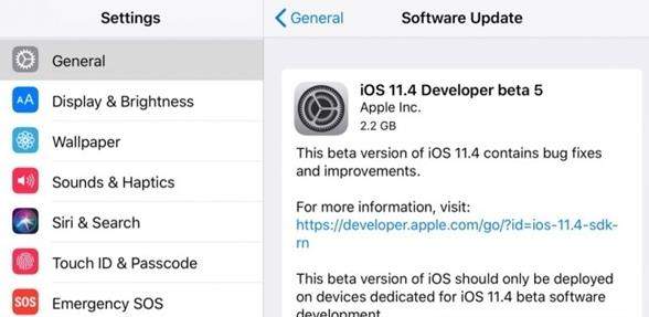 iOS 11.4 beta 5更新后怎么样_iOS 11.4 beta 5更新了哪些内容