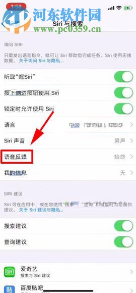 iPhone X手机设置Siri为静音的方法