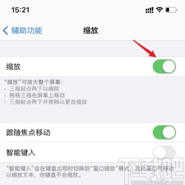 苹果手机关闭缩放功能的方法