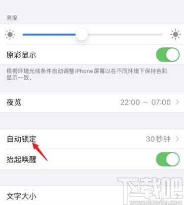 苹果手机修改自动锁定时间间隔的方法
