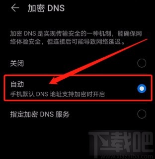 华为手机设置自动加密DNS的方法