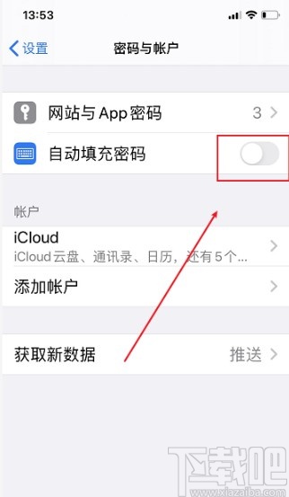 iPhone开启自动填充密码的方法步骤