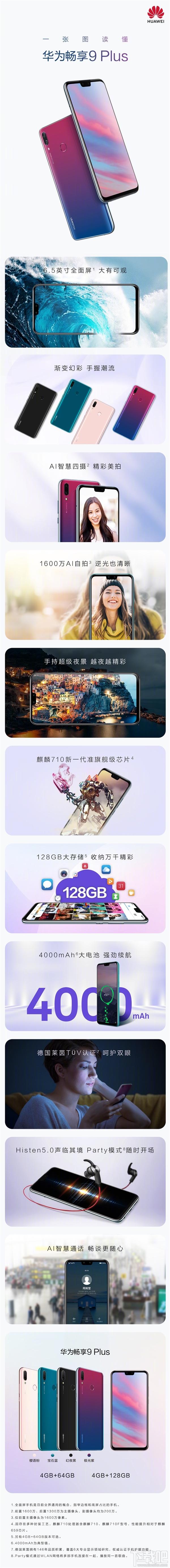 华为畅享9Plus多少钱，什么时候上市开售