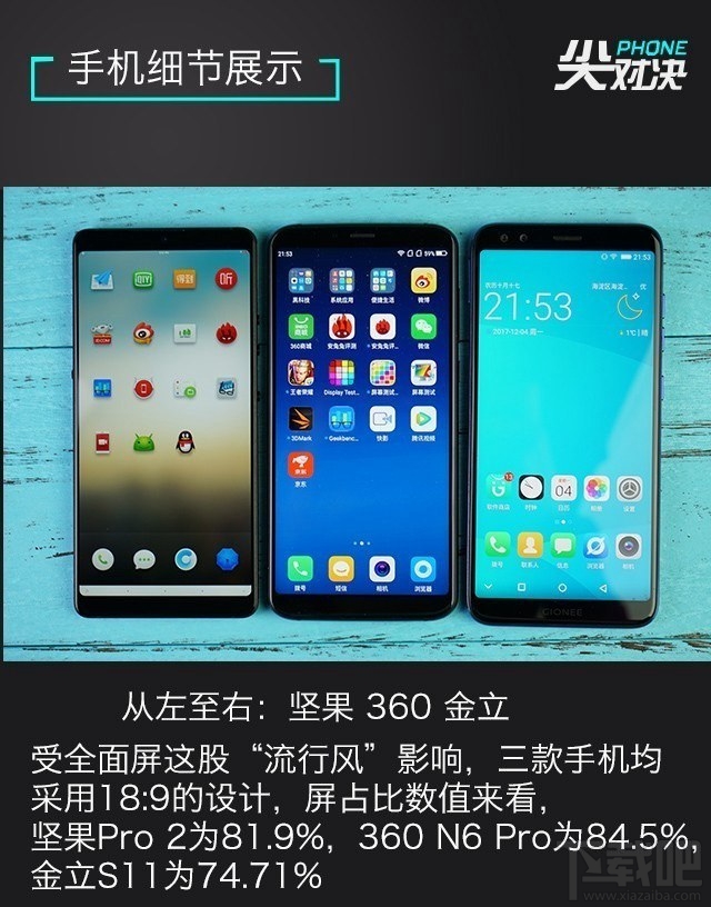 2017千元全面屏手机哪个好?坚果Pro2/360N6 Pro/金立S11区别对比