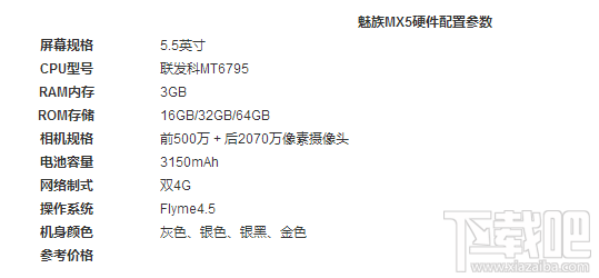 魅蓝5s和魅族MX5哪个好？魅族MX5和魅蓝5s区别对比