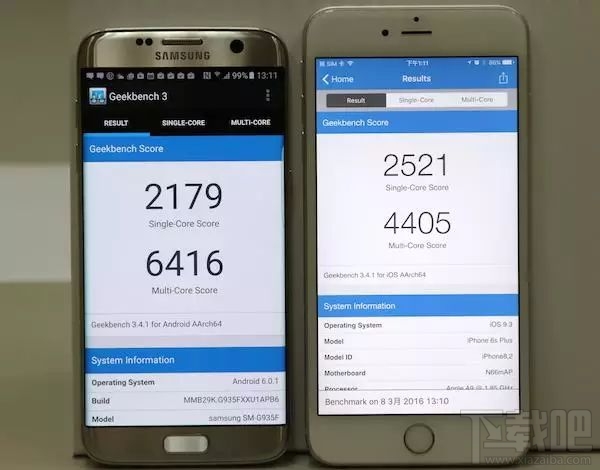 三星S7和iPhone 6s Plus配置性能全对比，S7 不占优势