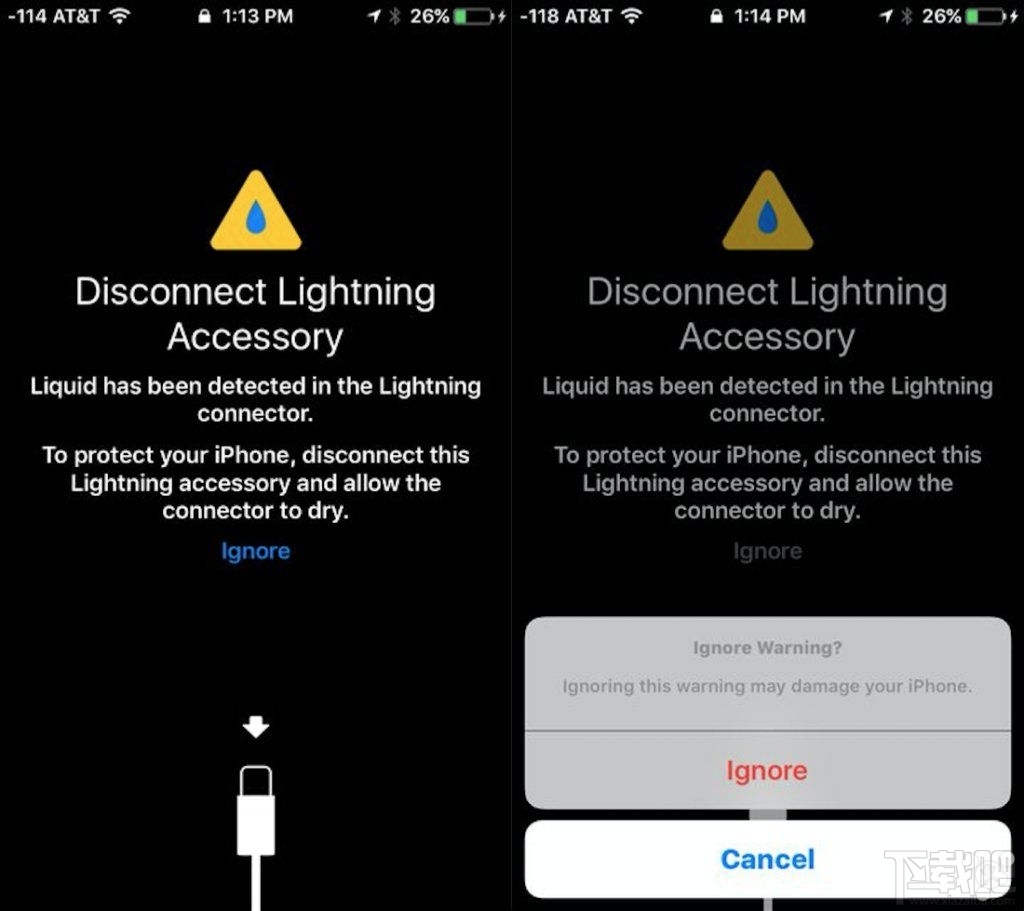 iOS10提醒用户Lightning接口有液体功能怎么用