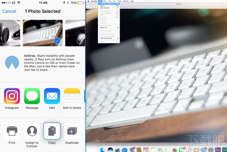 将iPhone复制的内容粘贴到Mac教程
