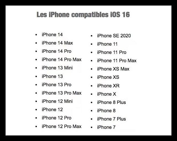ios16支持哪几款机型详细介绍