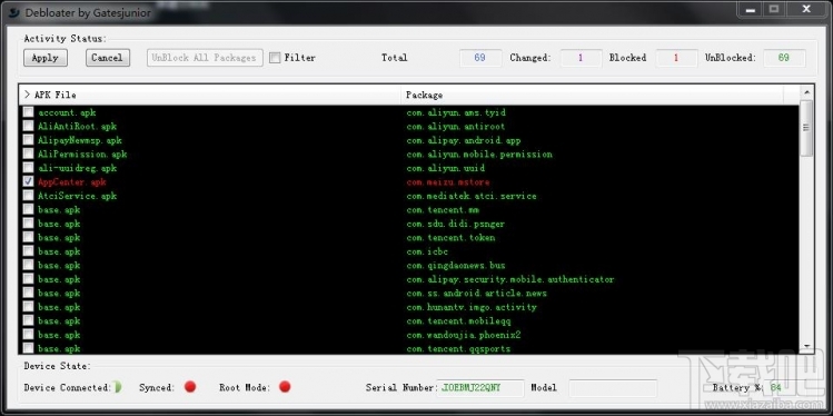 yunos魅蓝metal系统内置应用免root精简停用教程