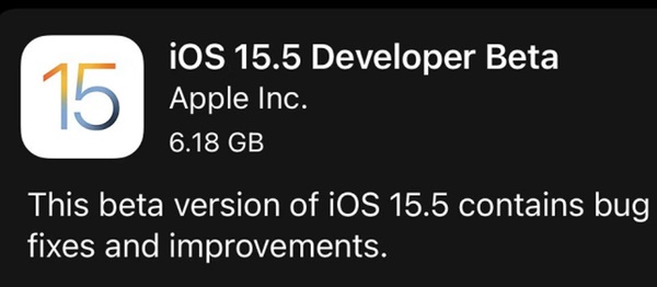 ios15.5什么时候更新详情