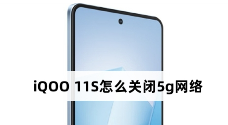 iqoo11s怎么关闭5g网络