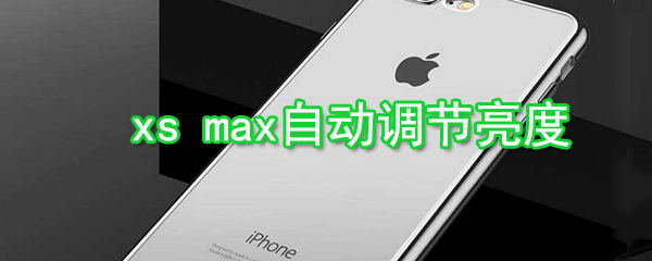 xs max怎么自动调节亮度_xs max自动调节亮度设置技巧介绍