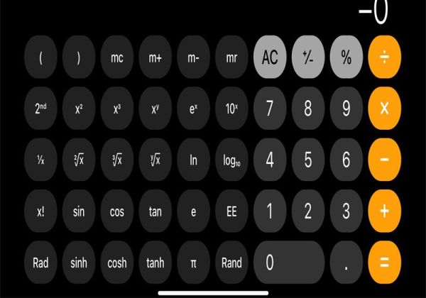 苹果计算器怎么横过来