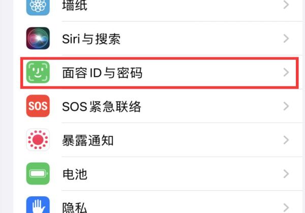 苹果下载软件人脸识别怎么设置