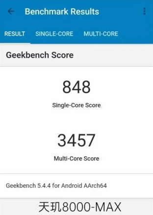 天玑8000max跑分