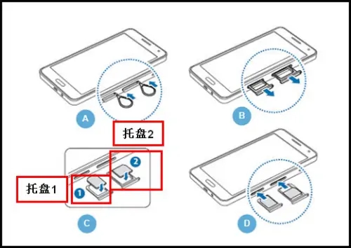 三星fold5卡槽位置