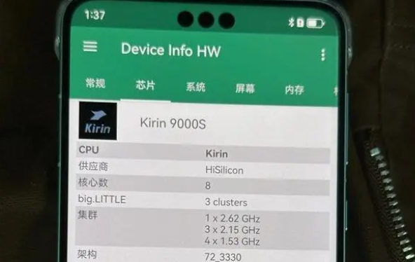 麒麟9000s等于A几