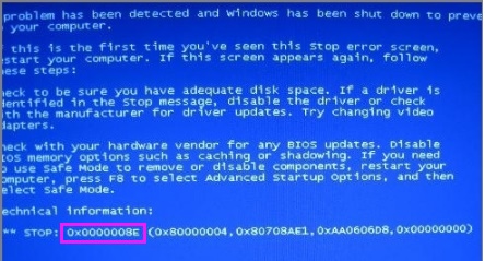 0x0000008e蓝屏代码是什么意思？0x0000008e蓝屏代码解决办法