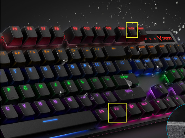 雷柏键盘怎么调灯光模式