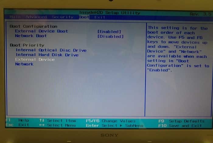 索尼电脑怎么进入bios设置u盘启动?
