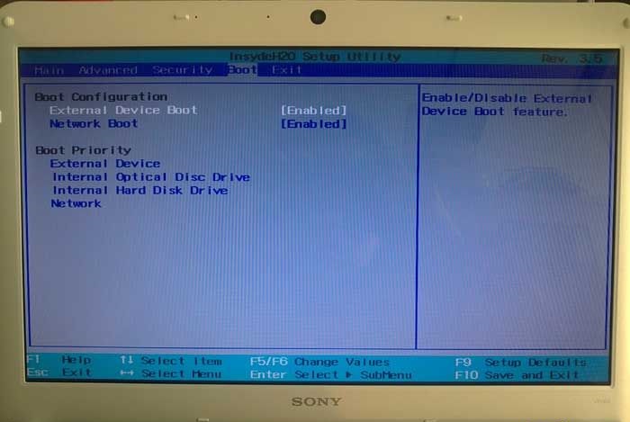 索尼电脑怎么进入bios设置u盘启动?
