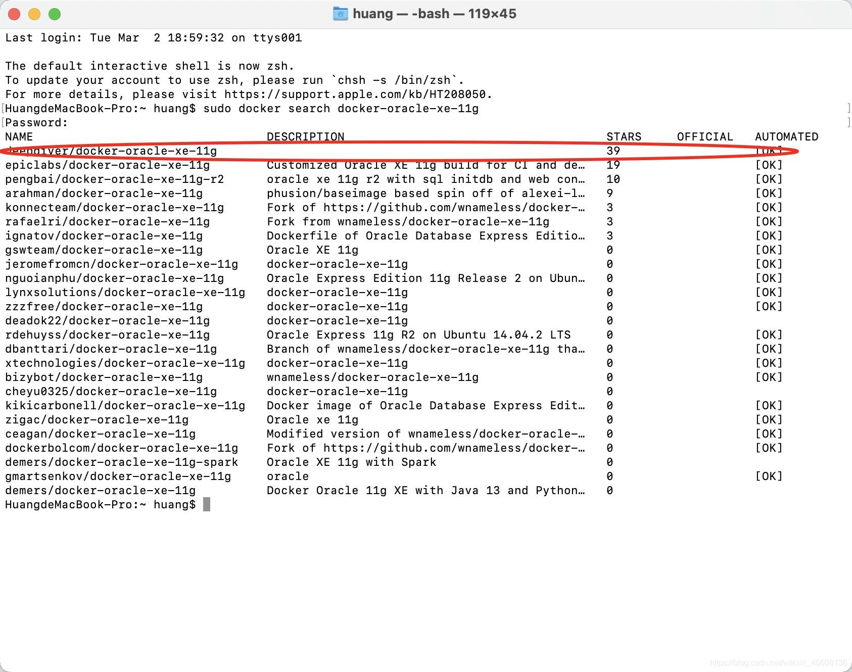 如何在mac上用docker对Oracle进行部署使用