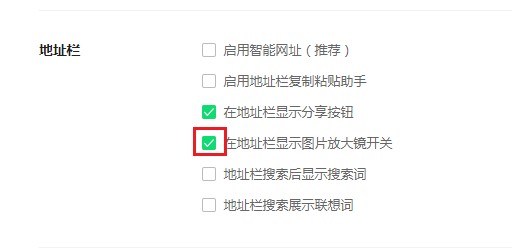 360安全浏览器如何隐藏图片放大镜