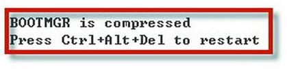 XP系统提示bootmgr is compressed无法启动系统怎么办?