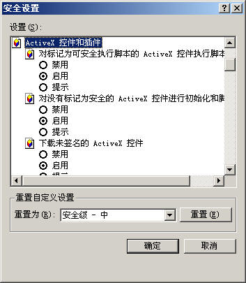 在IE浏览器中启用ActiveX控件和插件怎么设置