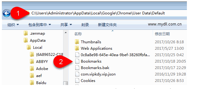 谷歌浏览器收藏夹位置在哪 收藏夹位置分享