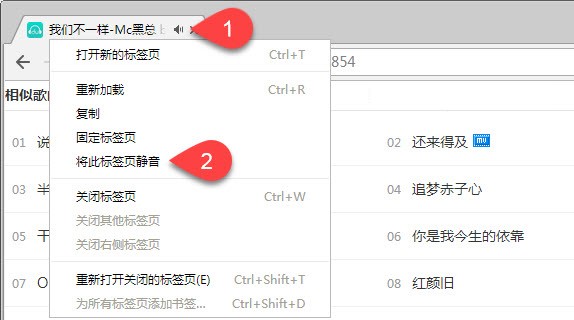 谷歌浏览器怎么将标签页静音 将标签页静音方法介绍