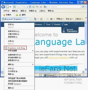 在IE浏览器中怎么实现网页自动翻译?自动翻译的方法介绍