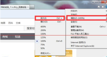 IE浏览器放大缩小网页的详细教程介绍