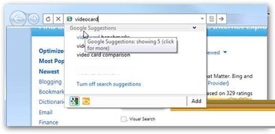 如何将IE9中的搜索引擎换成Google的