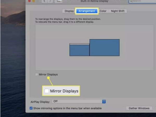 macbook开启镜像显示方法介绍
