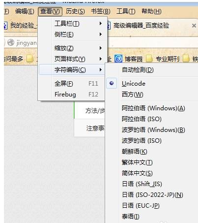 火狐浏览器编码怎么设置？火狐浏览器编码设置方法详解