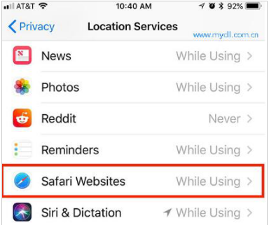 Safari浏览器查看隐私设置具体操作步骤