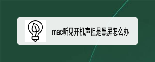 mac听见开机声但是黑屏如何解决