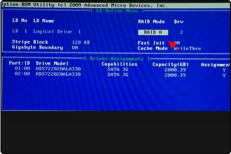 raid0怎么配置方法