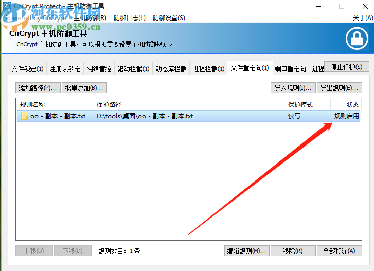CnCrypt Protect重定向文件的操作方法