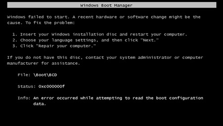 0xc000000f进不了系统解决方法