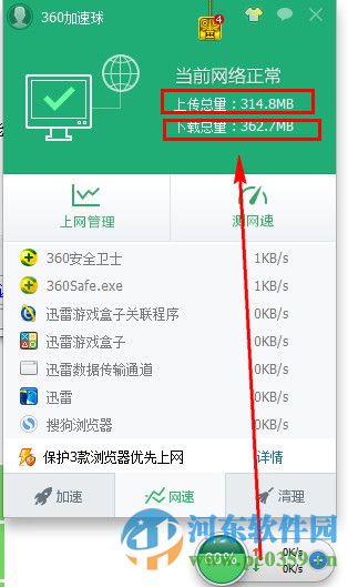 360安全卫士流量监控在哪里？打开360安全卫士流量监控的方法