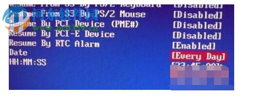 bios设置电脑定时自动开机/关机的饭方法