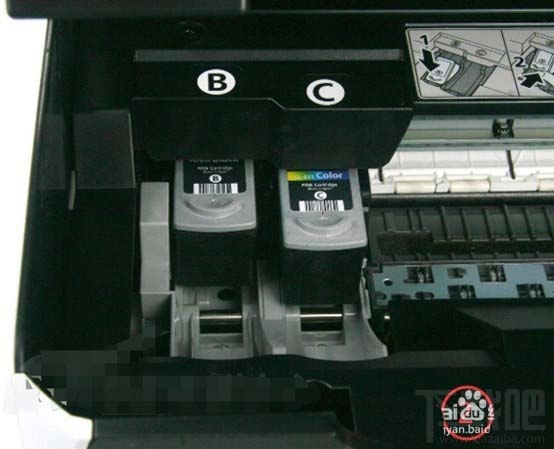 佳能mp198打印机在哪更换墨盒?